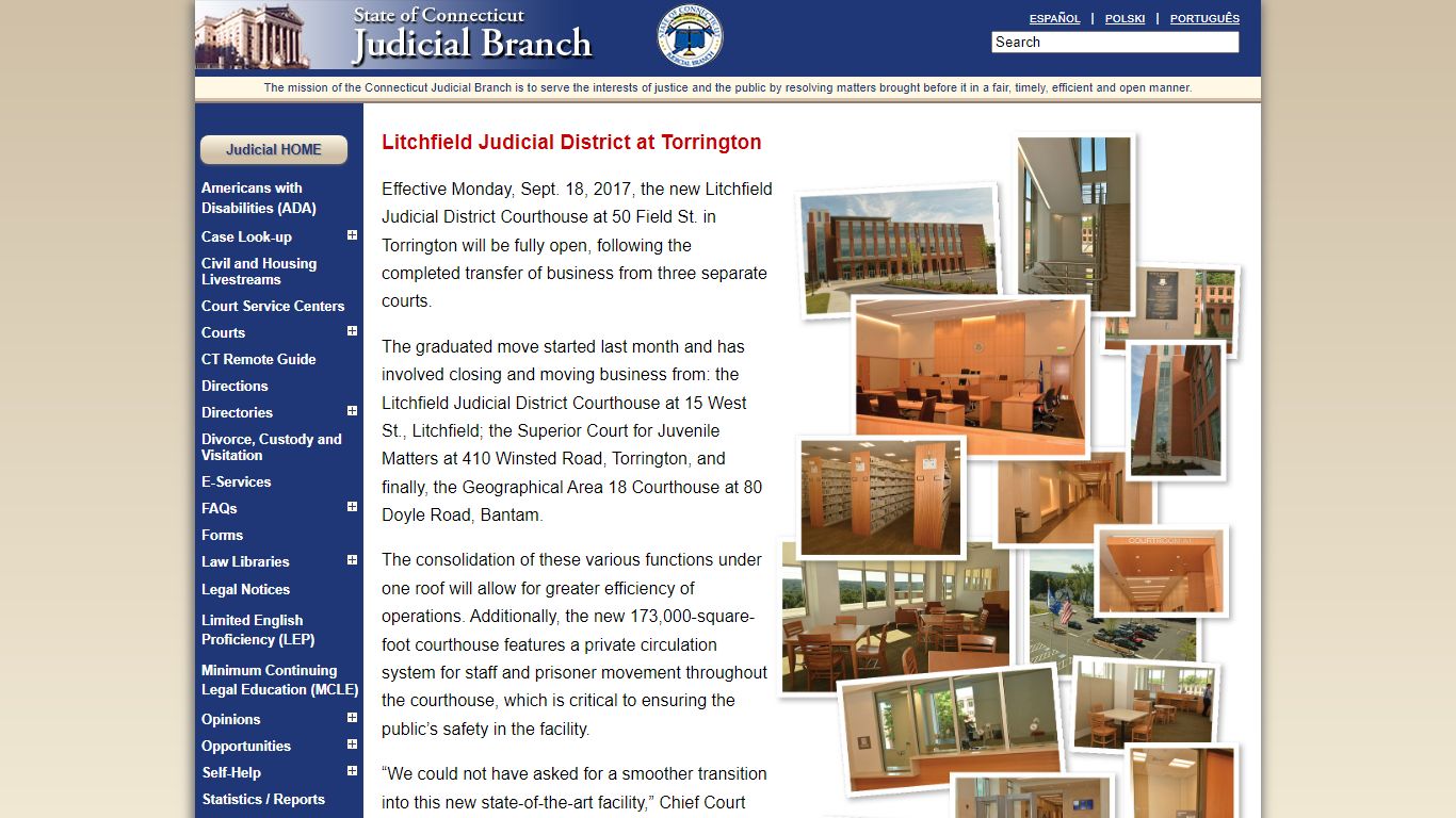 Litchfield Judicial District Courthouse at Torrington