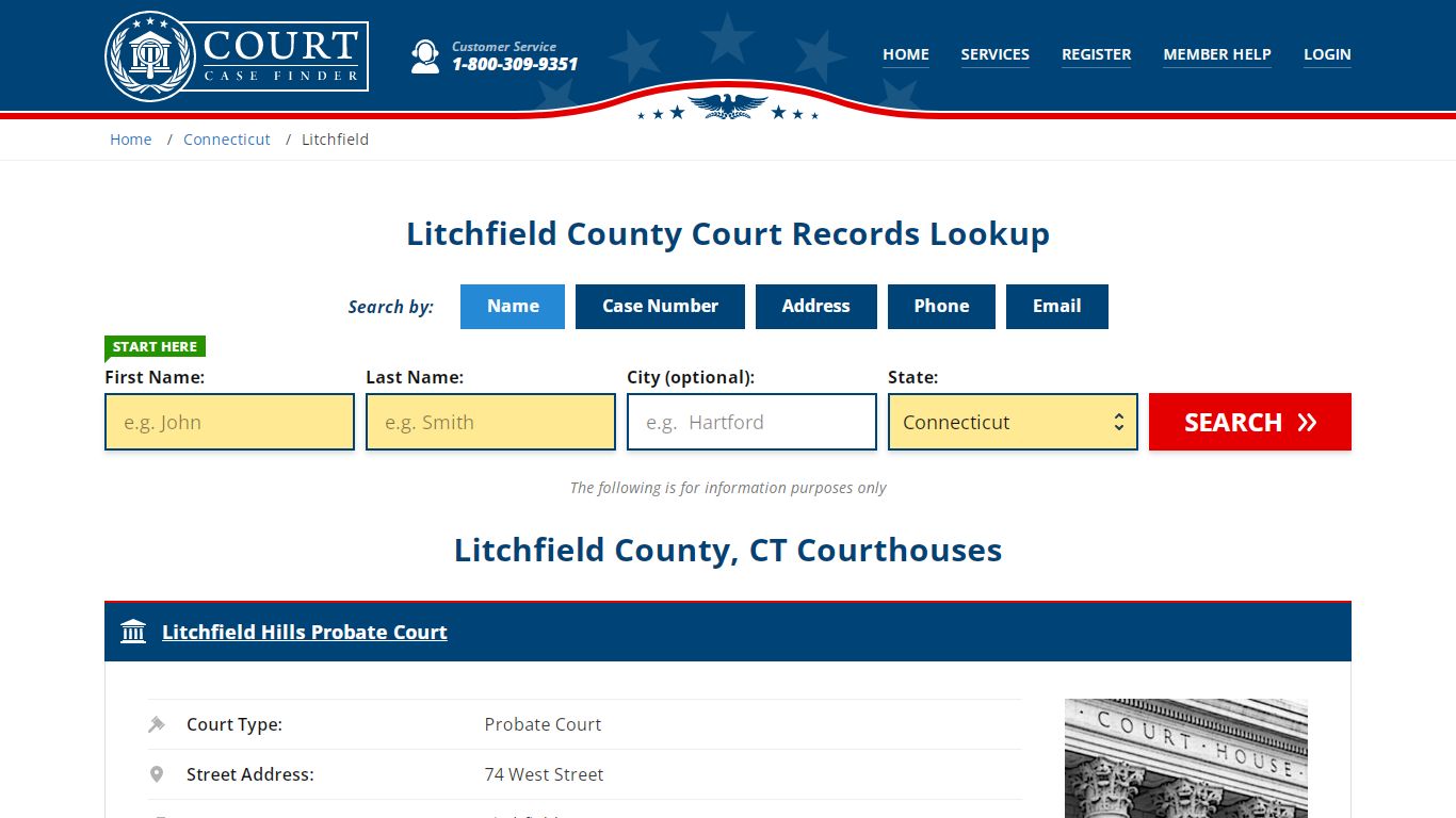 Litchfield County Court Records | CT Case Lookup